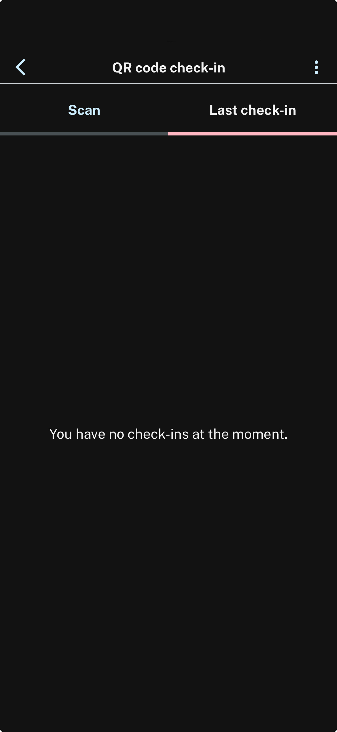Last check-in