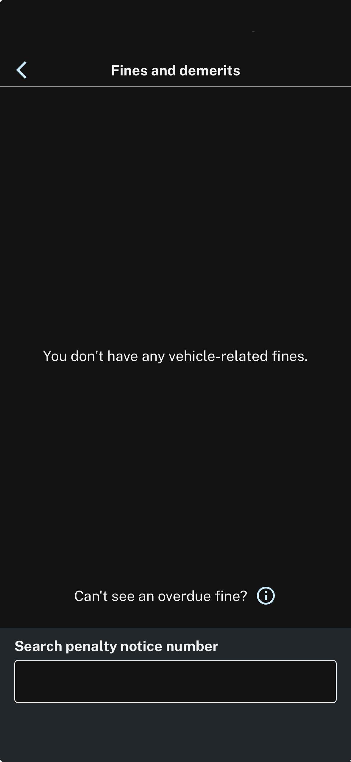 Fines and demerits