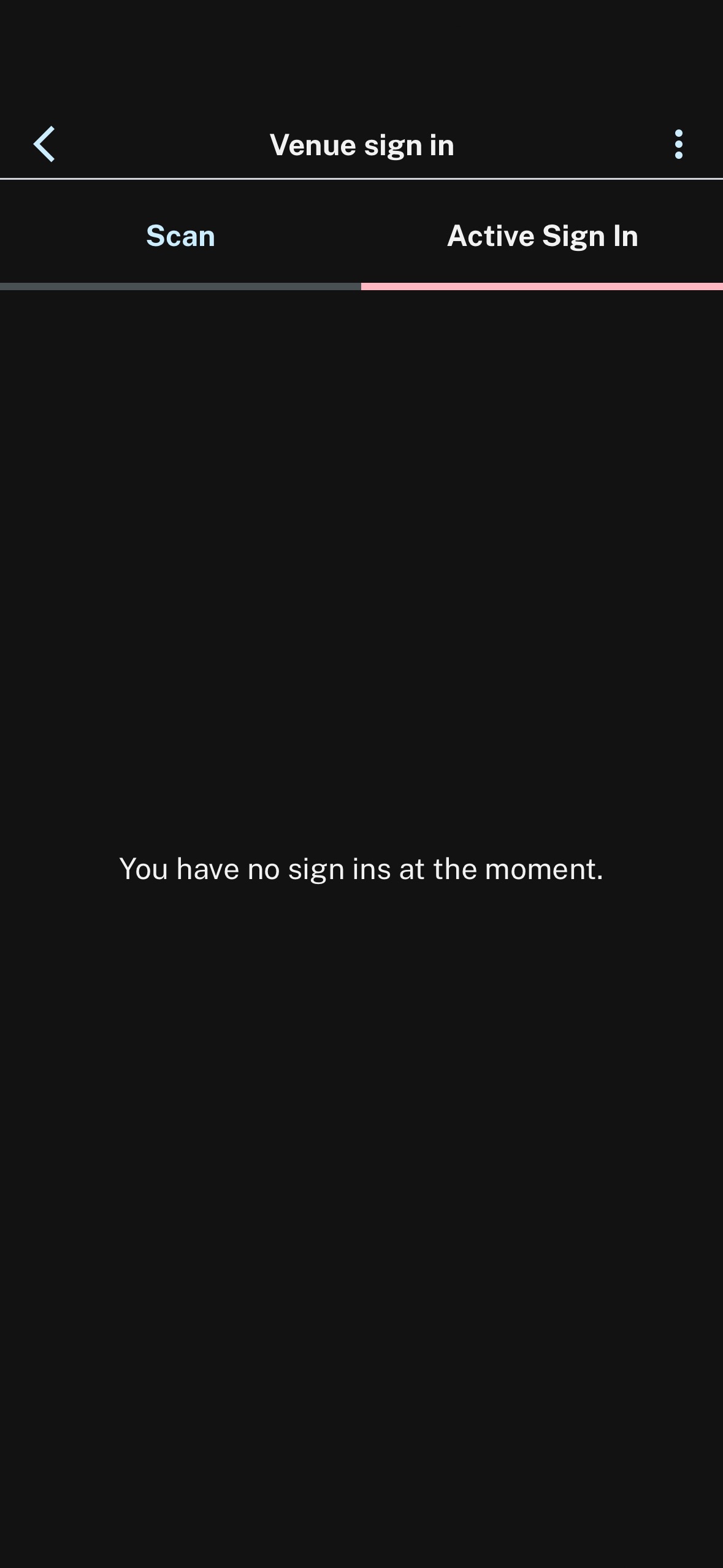 Active sign ins
